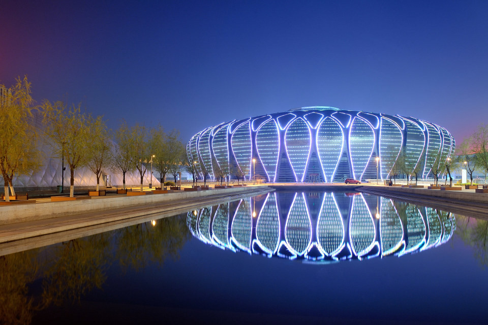 山東省體育中心“亞足杯”廠區亮化-場館亮化