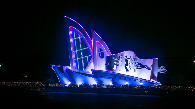 青島市黃島區夜景亮化——戶外照明工程